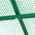 Serra da Giardino Telaio in Acciaio e 4 Finestre in PE 2,5x2x2m, Verde - immagine 8