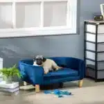 Cuccia per Cani da Interni, Divano per Gatti o Cani di Taglia Piccola Max. 10kg, Blu - immagine 5