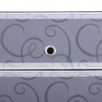 Scarpiera Salvaspazio Modulare da Ingresso in Plastica, 95x37x160cm, Bianco e Nero - immagine 8