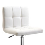 Sedia da Ufficio Ergonomica, Sedia Girevole Altezza Regolabile in Pelle Sintetica 46 × 51 × 80-92cm - immagine 8