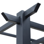 Gazebo Pergola da Giardino 3x3m Decorabile con Rampicanti in Metallo Nero - immagine 8