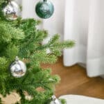 Albero di Natale Artificiale e Ignifugo per Interni con 2056 Rami e Base in Metallo, Ø124x228 cm, Verde - immagine 8