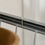 Carrello da Cucina Salvaspazio con 4 Cesti Estraibili in Legno e Acciaio, 36,5x36,5x89 cm, Argento e color Legno - immagine 9