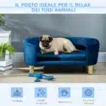 Cuccia per Cani da Interni, Divano per Gatti o Cani di Taglia Piccola Max. 10kg, Blu - immagine 7