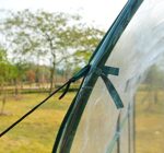 Serra Tunnel da giardino, Serra da Balcone per Piante e Orto con Copertura in PVC, Porta Avvolgibile e Telaio in Acciaio, 2x2,5x2m - immagine 7