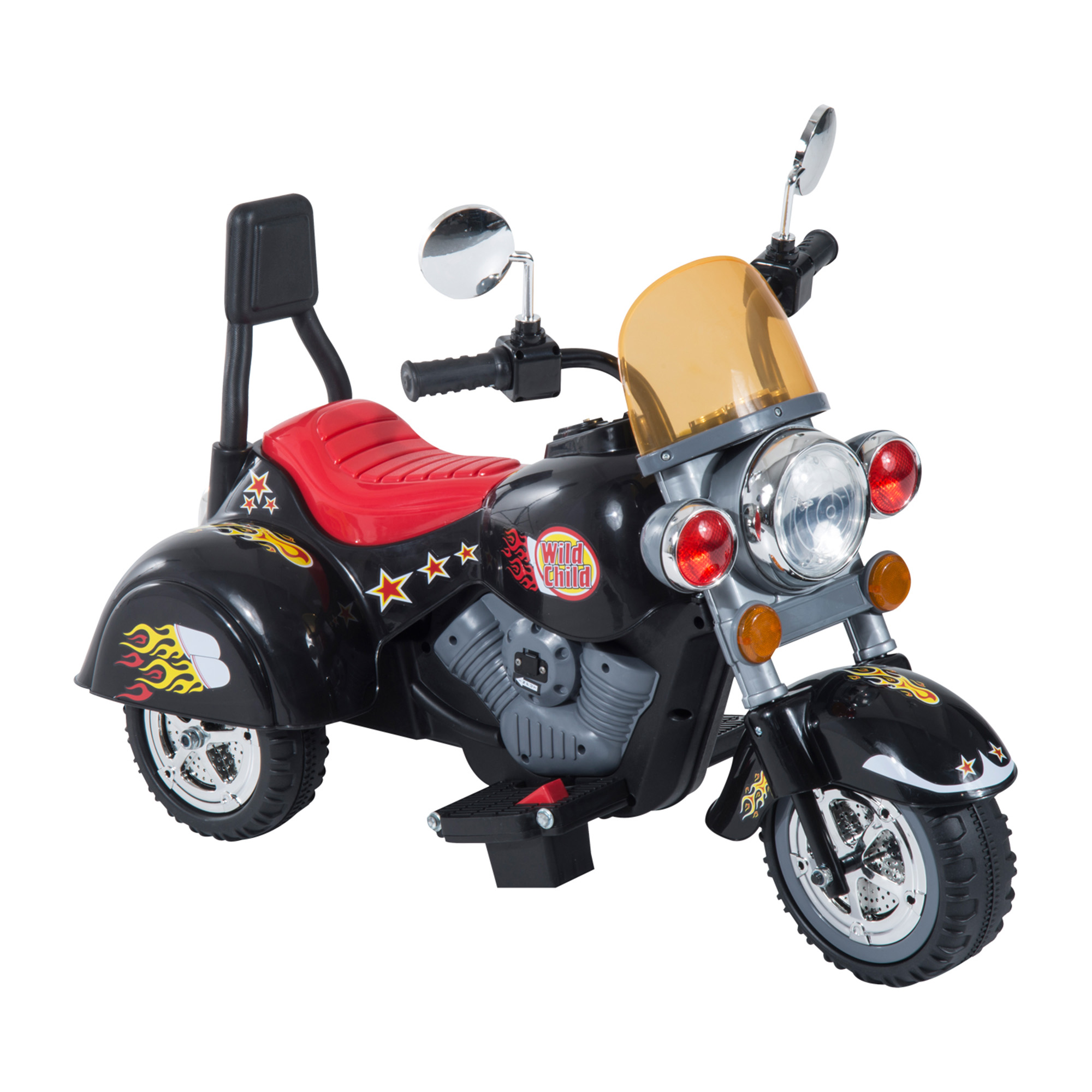 SCP5c919bb09814fd.jpg Mini Moto Elettrica per Bambini da 37-72 Mesi 3 Ruote Batteria 6V PP Ferro, Velocità 2,5KM/h, 92×53×67cm - immagine 1
