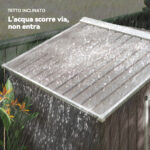 Casetta da Giardino Porta Utensili in Lamiera con Porte Scorrevoli, 213x130x185 cm, Grigio - immagine 7