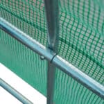 Serra da Giardino con Porta Avvolgibile e 12 Finestre in Acciaio e PE, 8×3×2m, Verde - immagine 7