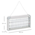 Lampada Antizanzare Elettrica 30W Copertura 60 m² per Esterno e Interno - immagine 3