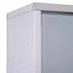 Armadietto medicinali 50x30x18cm Cassetta mobile bagno primo soccorso in acciaio inox con serratura - immagine 9