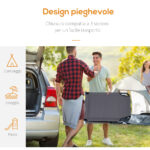 Sedia Sdraio da Esterno Pieghevole con Foro per il Viso e Cuscini, Lettino Prendisole da Giardino, Spiaggia e Campeggio, Grigio - immagine 6