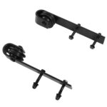 2cm Binario per Porta Scorrevole Kit Accessori con Binario e Rulli Portata 1kg Acciaio al Carbonio 2×4×0,6cm - immagine 8