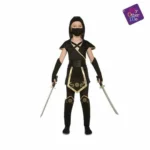 Costume per Bambini My Other Me Nero Ninja (5 Pezzi) - immagine 3