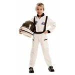 Costume per Bambini Astronauta 2 Pezzi Bianco 10-12 Anni
