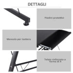 Scrivania Angolare Moderna Nera Dritta Postazione da Lavoro per Computer con Vano Tastiera MDF, Metallo a forma di L: 130L x 130P x 73,5A cm  dritta: 210L x 50P x 73,5A cm Nero - immagine 6