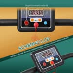 Tapis Roulant Pieghevole con Inclinazione, Tapis Roulant Elettrico Portatile con Schermo LCD, Velocità 1-10 km/h, Ruote, Impugnatura, per Home, Casa e Ufficio, Nero - immagine 4