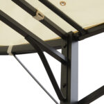 Gazebo Pergola da Giardino con Copertura in Tessuto Anti UV e Acciaio, 3x2,5m, Beige - immagine 9