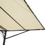 Gazebo Pergola da Giardino con Copertura in Tessuto Anti UV e Acciaio, 3x2,5m, Beige - immagine 7