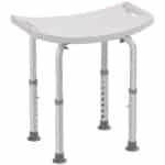 Sgabello Sedile Sedia per Doccia Bagno, Antiscivolo, Altezza Regolabile