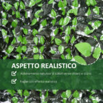 Rotolo di Siepe Artificiale 3x1 m in PE e Tessuto per Balcone e Giardino, Verde Chiaro e Verde Scuro - immagine 5