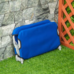 Brandina per Cani Taglia Piccola Rialzata e Pieghevole per Interno ed Esterno, 59x46x15 cm, Blu - immagine 9