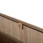 Cesta Portabiancheria in Bambù con Coperchio e Fodera Rimovibile, 52 x 32 x 63cm - immagine 9