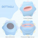 Vasino Per Bambini 6 Mesi-48 Mesi Antiscivolo Ippopotamo Blu (40x30x23cm) - immagine 4