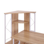 Scrivania PC di Design Moderno con Scaffale 133 x 55 x 123cm - immagine 7