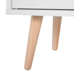 Credenza Moderna con Armadietto e Cassetto, Mobile Multiuso in Legno per Cucina e Salotto, 80 x 29,5 x 96cm Bianco - immagine 8