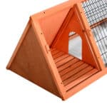 Gabbia per Conigli e Animali Domestici, Conigliera in Legno di Abete118 x 50 x 45 cm - immagine 9