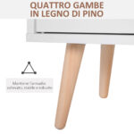 Credenza Moderna con Armadietto e Cassetto, Mobile Multiuso in Legno per Cucina e Salotto, 80 x 29,5 x 96cm Bianco - immagine 6