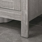 Mobile Sottolavabo con Armadietto a 2 Ante e Ripiani in Legno 60x30x60cm, Grigio - immagine 9