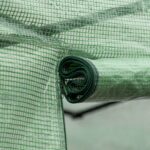 Serra a Tunnel da Esterno 4,5x3x2m con Copertura in PE, Porta con Cerniera e 6 Finestre, Verde - immagine 9