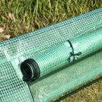 Mini Serra per Piante Impermeabile con 3 Ingressi Avvolgibili, in Acciaio e PE, 4x1x80 cm, Verde - immagine 9