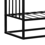 Portalegna Rialzato per Camino in Acciaio Antiruggine, Porta Legna da Interni ed Esterni, 4 Attrezzi Inclusi, 75x30x60cm - immagine 4