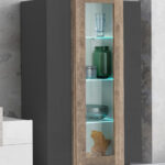 Vetrina CORO Antracite opaco / Rovere