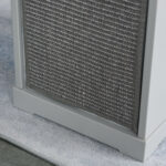 Cuccia Casetta per Gatti in Legno con 2 Cuscini e Tiragraffi Rimovibili, Grigio, 41x30x36cm - immagine 9