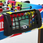 Calcio Balilla con 2 Tabelloni Segnapunti, in Legno, Acciaio Inox e Plastica, 86,5x43,5x63 cm, Multicolore - immagine 9