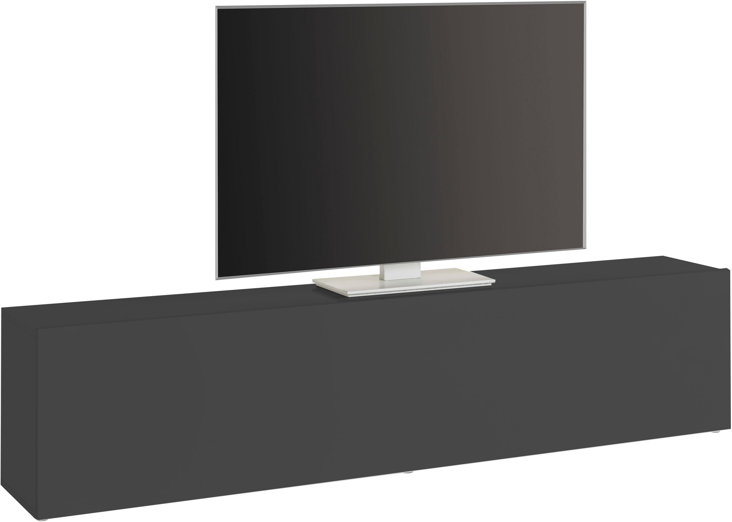 21410650_MARUSKA_SCON.jpg Porta tv MARUSKA 1 anta a ribalta Antracite opaco - immagine 1
