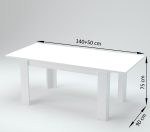 Tavolo allungabile JESI 140-190 cm Cemento Bronx - immagine 4