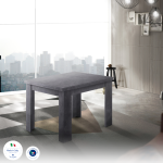 Tavolo allungabile JESI a libro 90 cm Ardesia - immagine 7