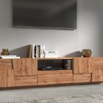 Porta TV PONGO da 220 cm Rovere Wotan