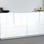 Credenza PONGO a 4 ante Bianco laccato lucido