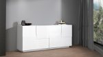 Credenza PONGO a 4 ante Bianco laccato lucido - immagine 2