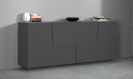 Credenza PONGO a 4 ante Antracite opaco