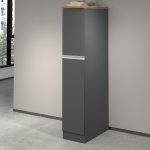 Mobile portaspezie SOLE 165 Antracite opaco / Rovere Wotan