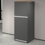 Mobile porta frigo SOLE Antracite opaco / Rovere Wotan
