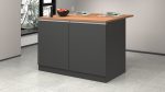 Isola SOLE 2 ante Antracite opaco / Rovere Wotan - immagine 2