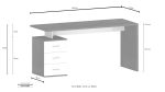 Scrivania 160 NEW SELINA Rovere Wotan - immagine 5