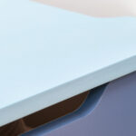 Panca Contenitore Portagiochi 2 in 1 in Legno, Cassapanca con Schienale per Bambini da 3-6 Anni, 60x30x50 cm, Blu - immagine 9